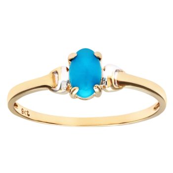 9ct Yellow Gold Turquoise Ring