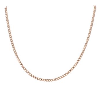 9ct Rose Gold Curb Chain 26"