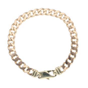 9ct Yellow Gold Curb Bracelet 8.5"
