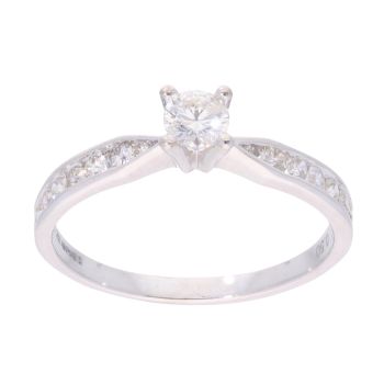 9ct White Gold 0.50ct Diamond Solitaire Ring