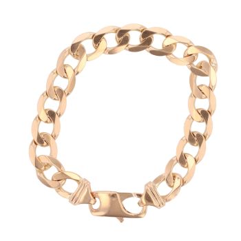 9ct Yellow Gold Curb Bracelet 8.5"