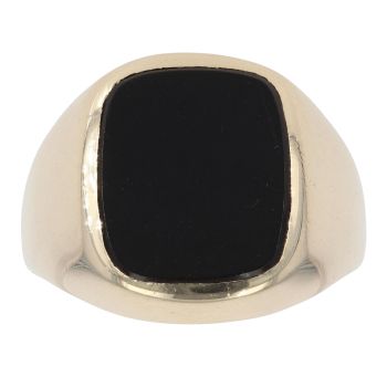 9ct Yellow Gold Onyx Signet Ring