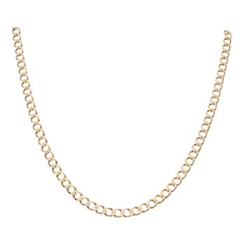 9ct Yellow Gold Curb Chain 18"
