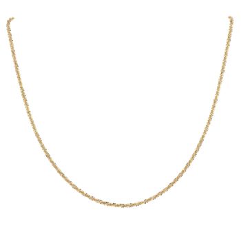 9ct Yellow Gold Crisscross Chain 18"