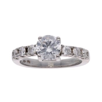 18ct White Gold 1.07ct Diamond Solitaire Ring