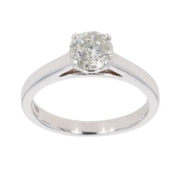 18ct White Gold 0.66ct Brilliant Cut Diamond Solitaire Ring