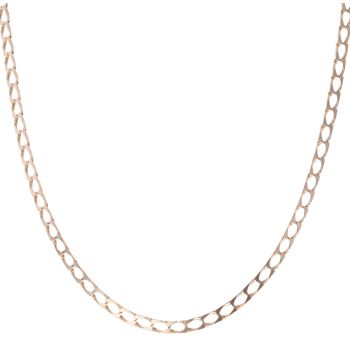 9ct Yellow Gold Curb Chain 22"