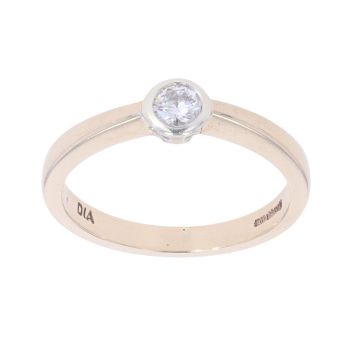 9ct Yellow Gold 0.17ct Diamond Solitaire Ring