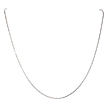 9ct White Gold Snake Chain 18"