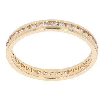 18ct Yellow Gold 0.50ct Brilliant Cut Diamond Full Eternity Ring