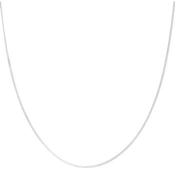 Silver Curb Chain 20" By Icesia