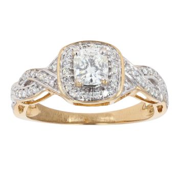 18ct Yellow Gold 0.56ct Diamond Solitaire Ring