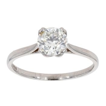 Platinum 1.00ct Diamond Solitaire Ring