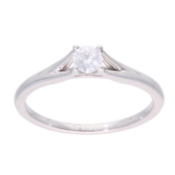 9ct White Gold 0.25ct Diamond Solitaire Ring