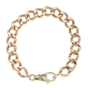 9ct Yellow Gold Curb Bracelet 8"