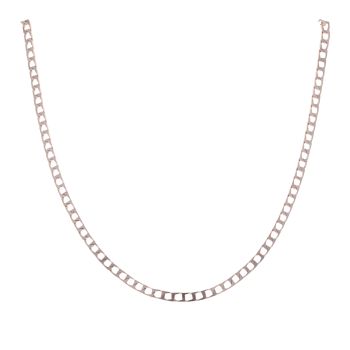 9ct Yellow Gold Square Curb Chain 20"