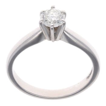 18ct White Gold 0.50ct Diamond Solitaire Ring