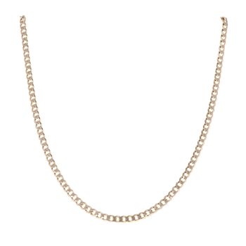 9ct Yellow Gold Curb Chain 18"