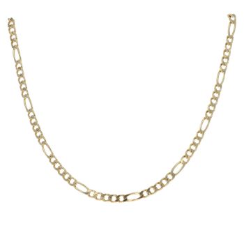 9ct Yellow Gold Figaro Chain 22"