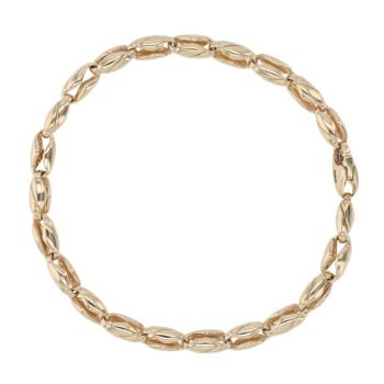 9ct Yellow Gold Fancy Bracelet 7.5"