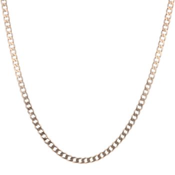 9ct Yellow Gold Curb Chain 18"