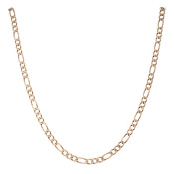 9ct Yellow Gold Figaro Chain 18"