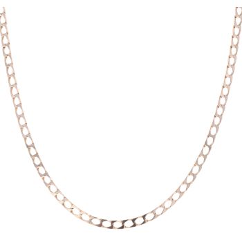 9ct Yellow Gold Square Curb Chain 18"