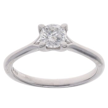 Platinum 0.50ct Diamond Solitaire Ring