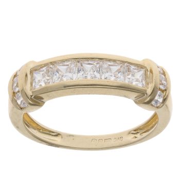 14ct Yellow Gold Cubic Zirconia Fancy Ring