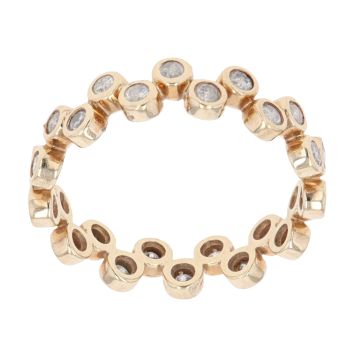 9ct Yellow Gold 1.00ct Brilliant Cut Diamond Full Eternity Ring