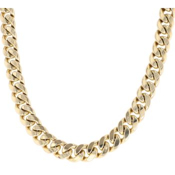 9ct Yellow Gold Heavyweight Curb Chain 26"
