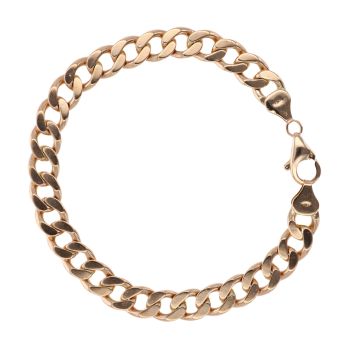 9ct Yellow Gold Curb Bracelet 9"