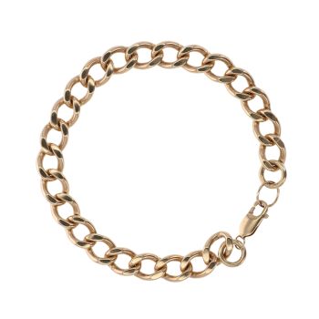9ct Yellow Gold Curb Bracelet 8.5"