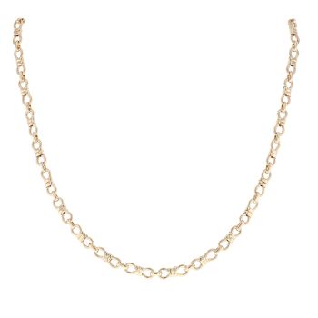 9ct Yellow Gold Fancy Bow Chain 20"