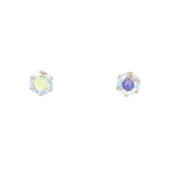 9ct Yellow Gold Cubic Zirconia Stud Earrings