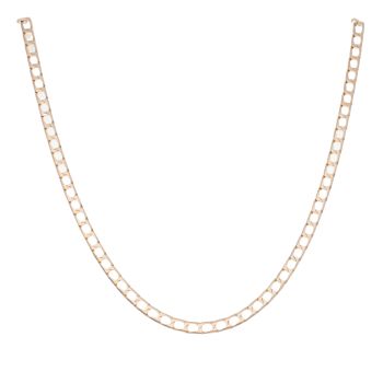 9ct Yellow Gold Square Curb Chain 18"