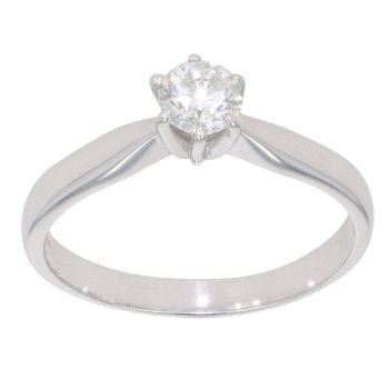 18ct White Gold 0.33ct Diamond Solitaire Ring