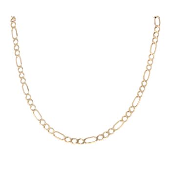 9ct Yellow Gold Figaro Chain 34"
