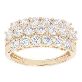 9ct Yellow Gold Cubic Zirconia Signet Ring