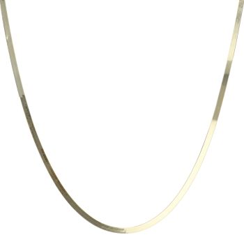 9ct Yellow Gold Herringbone Chain 18"