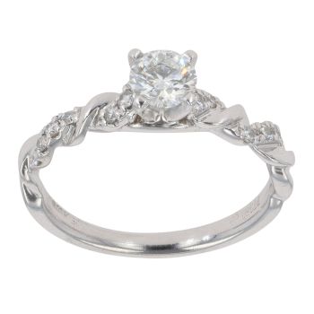 Platinum 0.45ct Brilliant Cut Diamond Solitaire Ring