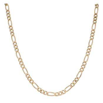 9ct Yellow Gold Figaro Chain 24"