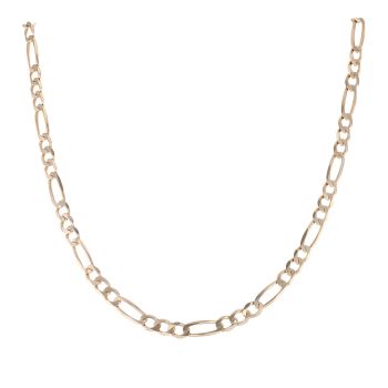 9ct Yellow Gold Figaro Chain 18"