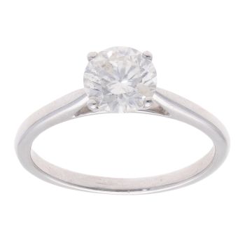 18ct White Gold 1.00ct Brilliant Cut Diamond Solitaire Ring