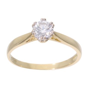 18ct Yellow Gold 0.50ct Diamond Solitaire Ring