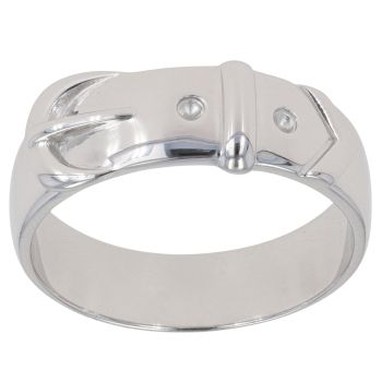 Silver Buckle Ring By icesia