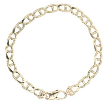 9ct Yellow Gold Anchor Bracelet 8.5"