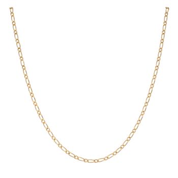 9ct Yellow Gold Oval and Round Links Chain 20"
