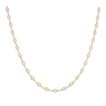 14ct Yellow Gold Fancy Chain 18"