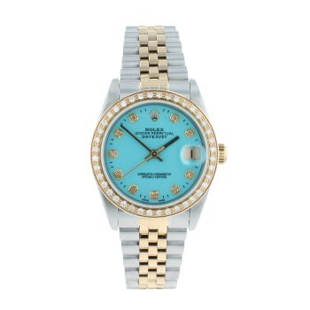 Rolex Custom Datejust Pre Owned Watch Ref 78273